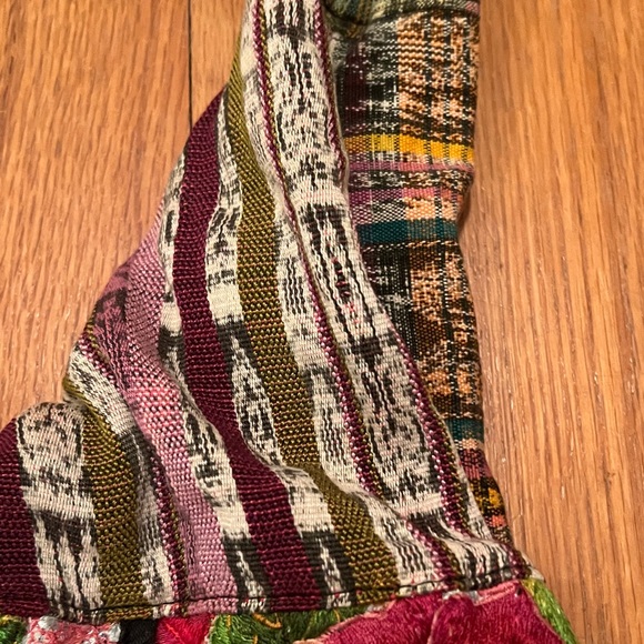 Floral Embroidered Quilted Shoulder Bag - Red Multi - Picture 3 of 6